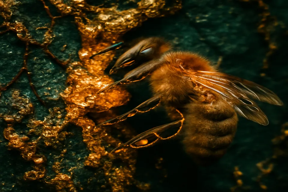 Propolis resine doree en macro apicole