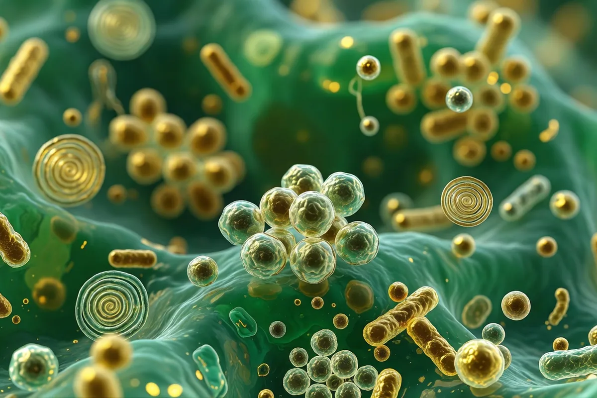 Représentation scientifique de la diversité bactérienne du microbiote intestinal