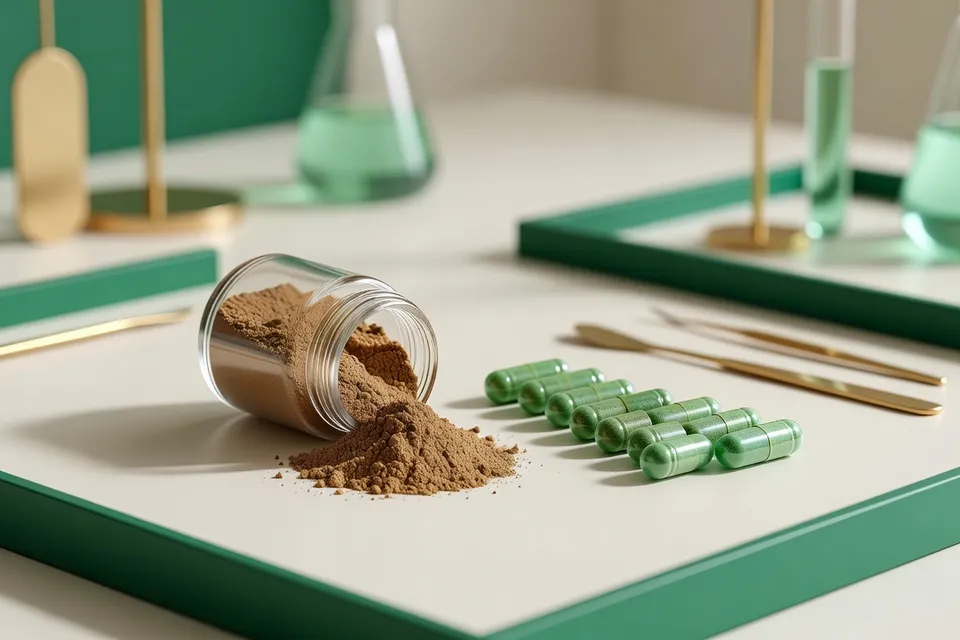 Extraits standardisés de champignons médicinaux en laboratoire, qualité et biodisponibilité