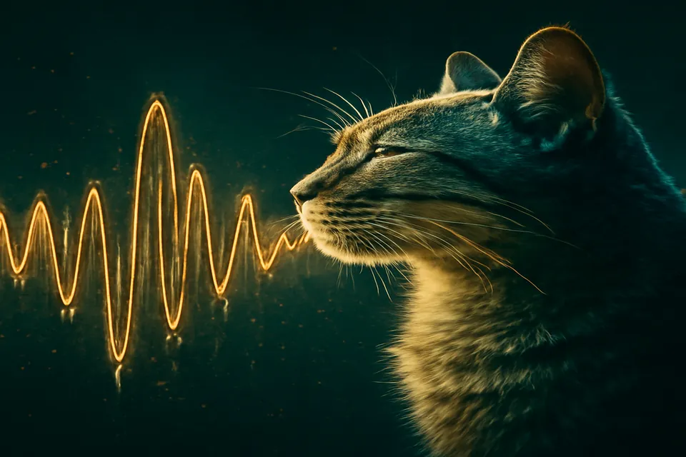 Spectre frequences vibratoires ronronnement chat therapeutique