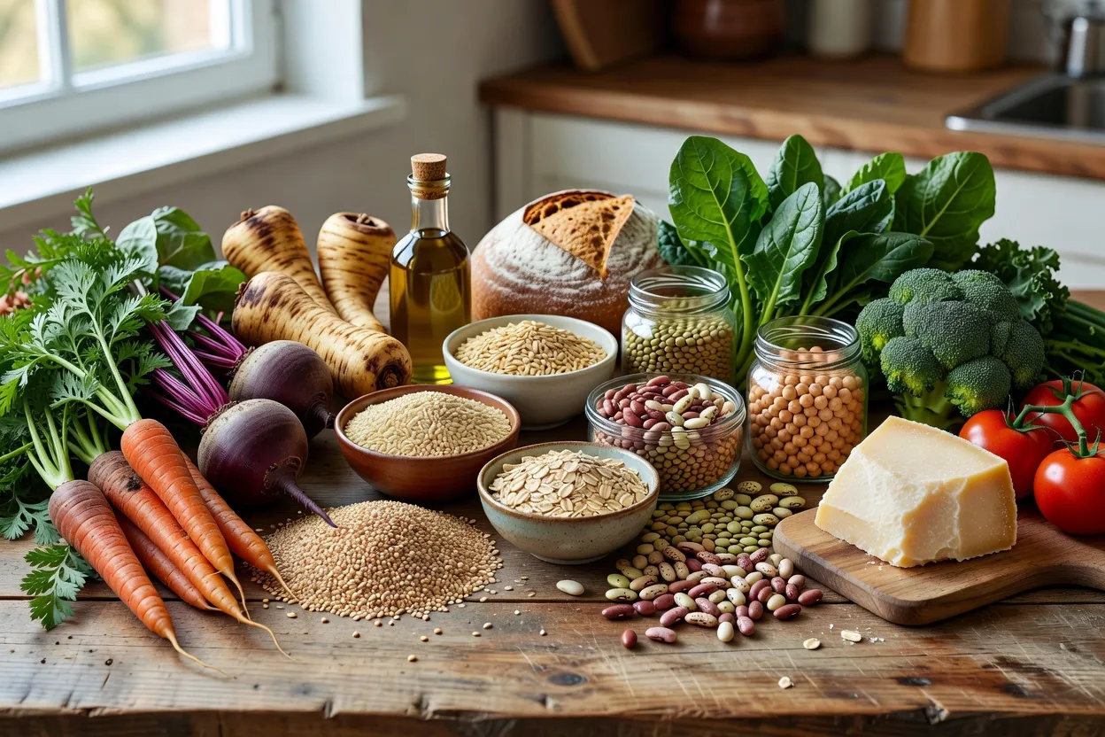 Choix d'aliments peu transformés pour une cuisine quotidienne